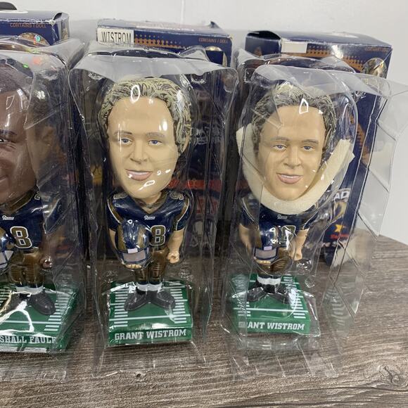 2002 St. Louis Rams Hardee's Bobblehead Lot Of 4 Pace Wistrom Faulk - Picture 3 of 12